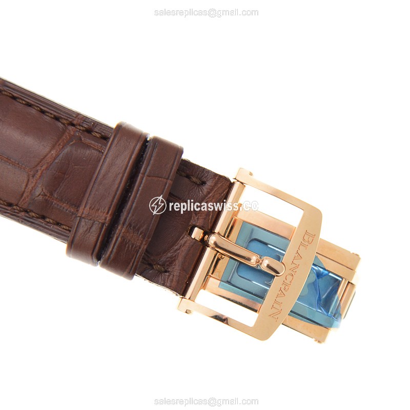 Blancpain 6640-3642-55B VILLERET Automatic 18kt Rose Gold