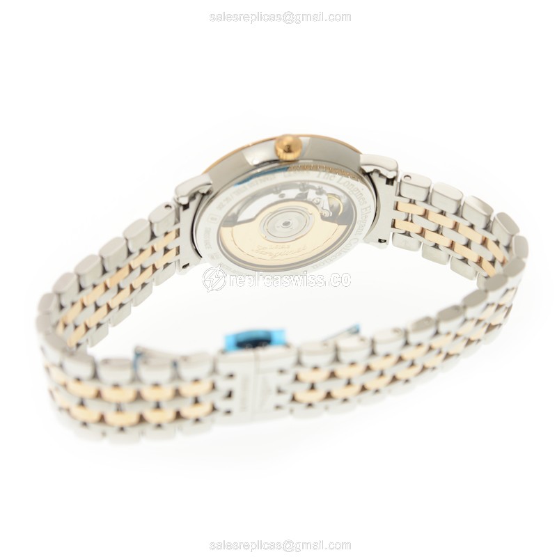 Longines L4.810.5.77.7 ELEGANT Automatic 18kt Rose Gold & Steel