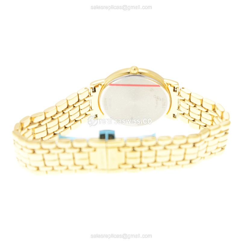Longines L4.720.2.12.8 PRESENCE Quartz Gold-Plated & Stainless Steel