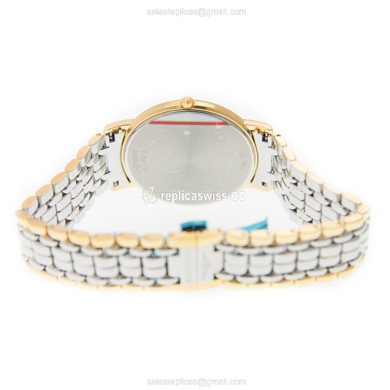 Longines L4.790.2.12.7 PRESENCE Quartz Gold-Plated & Stainless Steel