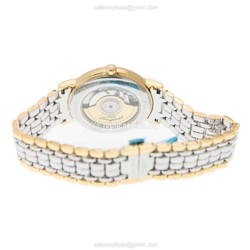 Longines L4.805.2.11.7 PRESENCE Automatic Gold-Plated & Stainless Steel