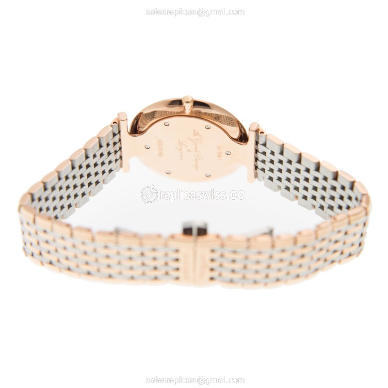 Longines L4.709.1.97.7 LA GRANDE Quartz 18kt Rose Gold & Steel