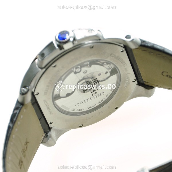 Cartier W7100039 CALIBRE DE CARTIER Automatic 18kt Rose Gold & Steel