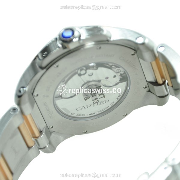 Cartier W7100036 CALIBRE DE CARTIER Automatic 18kt Rose Gold & Steel