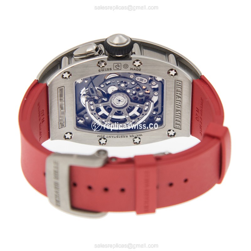 Richard Mille RM37-TITANIUM-RED DIAL Automatic Titanium