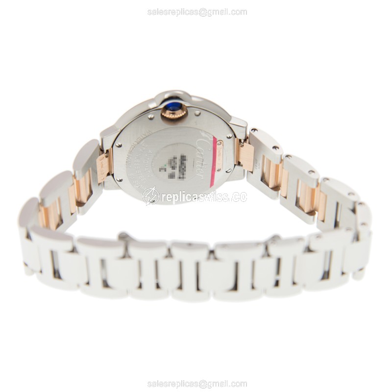 Cartier W2BB0023 BALLON BLEU Automatic 18kt Rose Gold & Steel