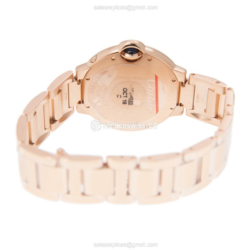 Cartier WJBB0025 BALLON BLEU Automatic 18kt Rose Gold & Diamonds