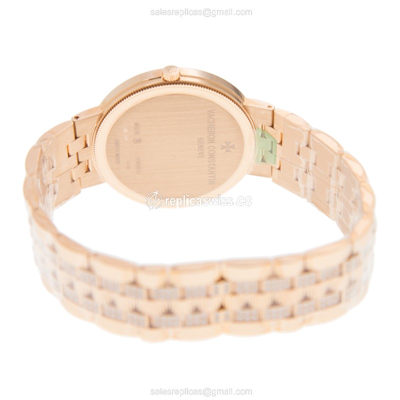 Vacheron Constantin 81576/V03R-9695 TRADITIONNELLE Manual Wind 18kt Rose Gold & Diamonds