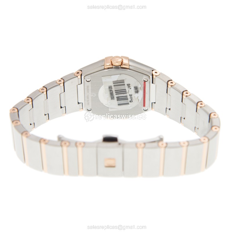 Omega 123.20.27.60.63.003 CONSTELLATION Quartz 18kt Rose Gold & Steel