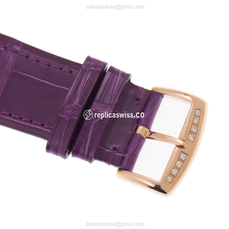 Franck Muller 6002 M B COL DRM R D 1R (5N) MASTER SQUARE Quartz 18kt Rose Gold & Diamonds