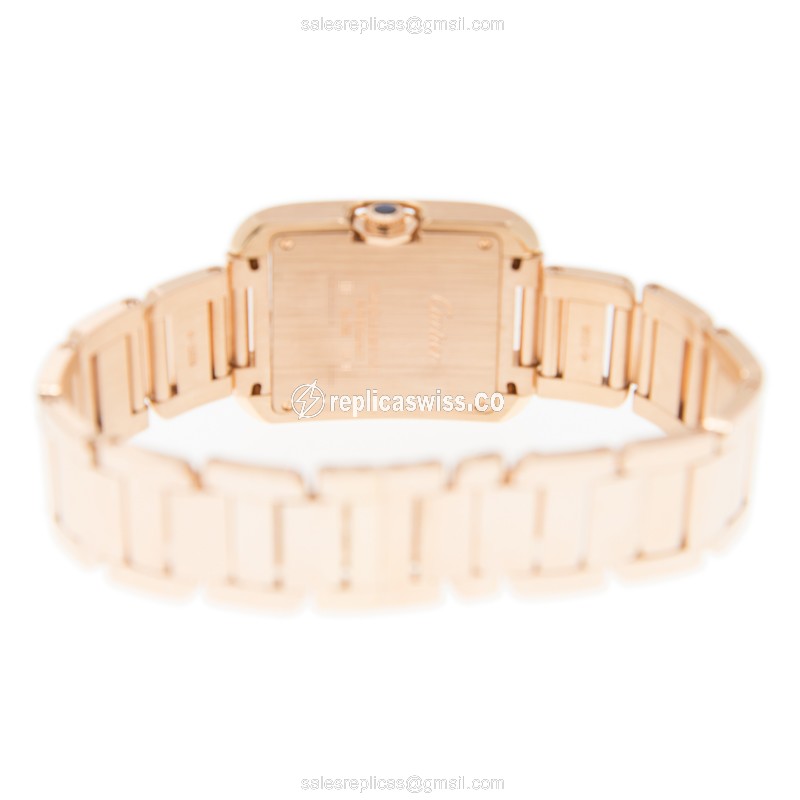 Cartier W5310041 TANK Quartz 18kt Rose Gold