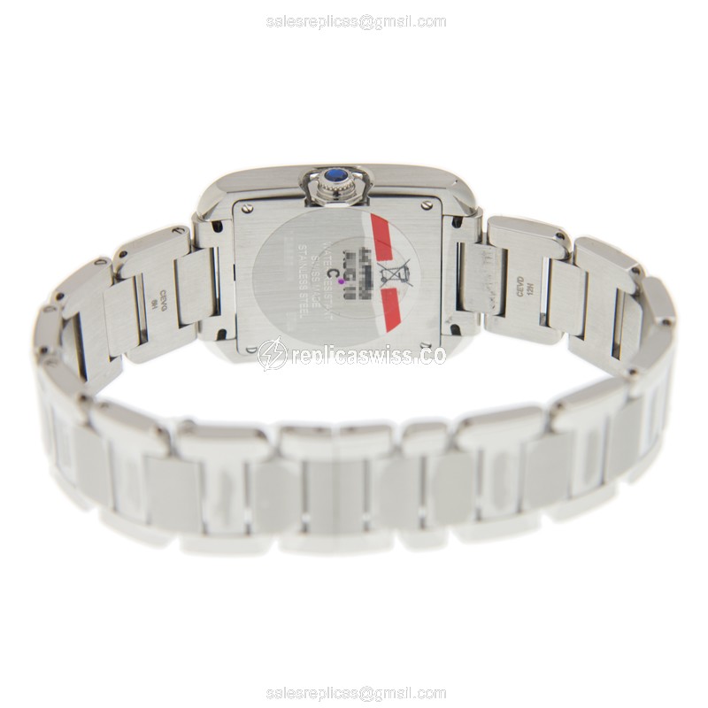 Cartier W4TA0004 TANK Quartz Stainless Steel