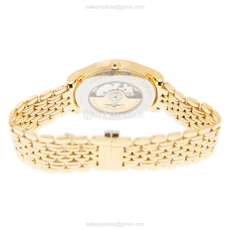 Longines L4.960.2.32.8 LONGINES LYRE Automatic 18kt Gold & Steel