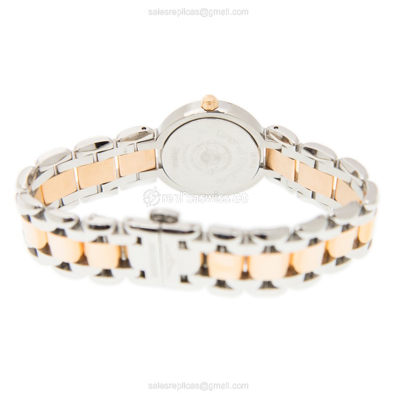 Longines L8.110.5.87.6 PRIMA LUNA Quartz 18kt Rose Gold & Steel