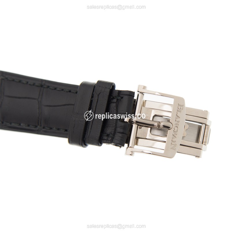 Blancpain 6025-1542-55B VILLERET Automatic 18kt White Gold