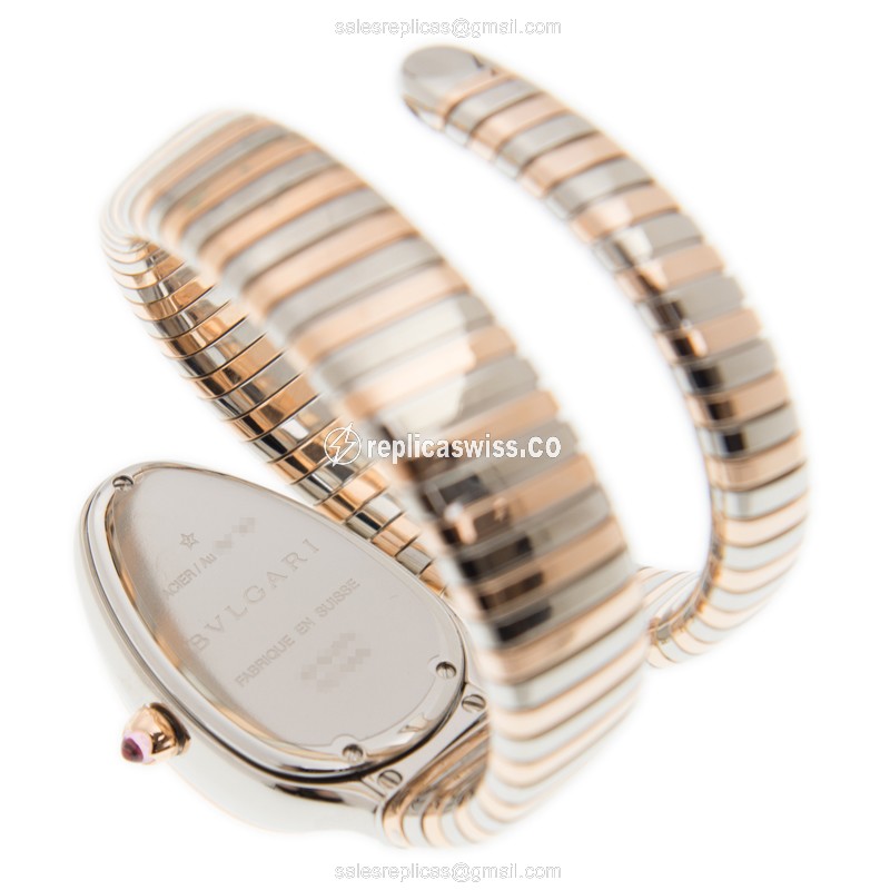 Bulgari SP35C6SPGD.IT SERPENTI Quartz 18kt Rose Gold & Steel