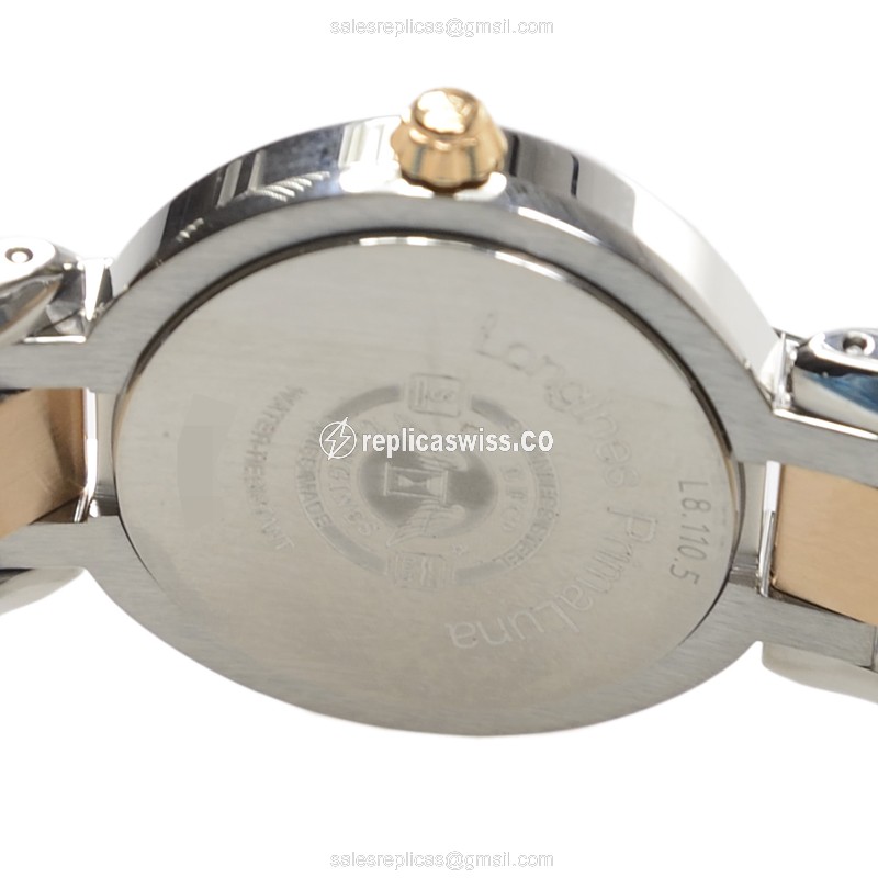 Longines L8.110.5.78.6 PRIMA LUNA Quartz 18kt Rose Gold & Steel