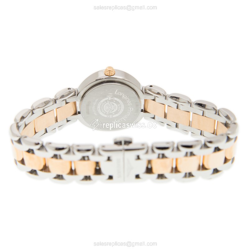 Longines L8.111.5.87.6 PRIMA LUNA Automatic 18kt Rose Gold & Steel