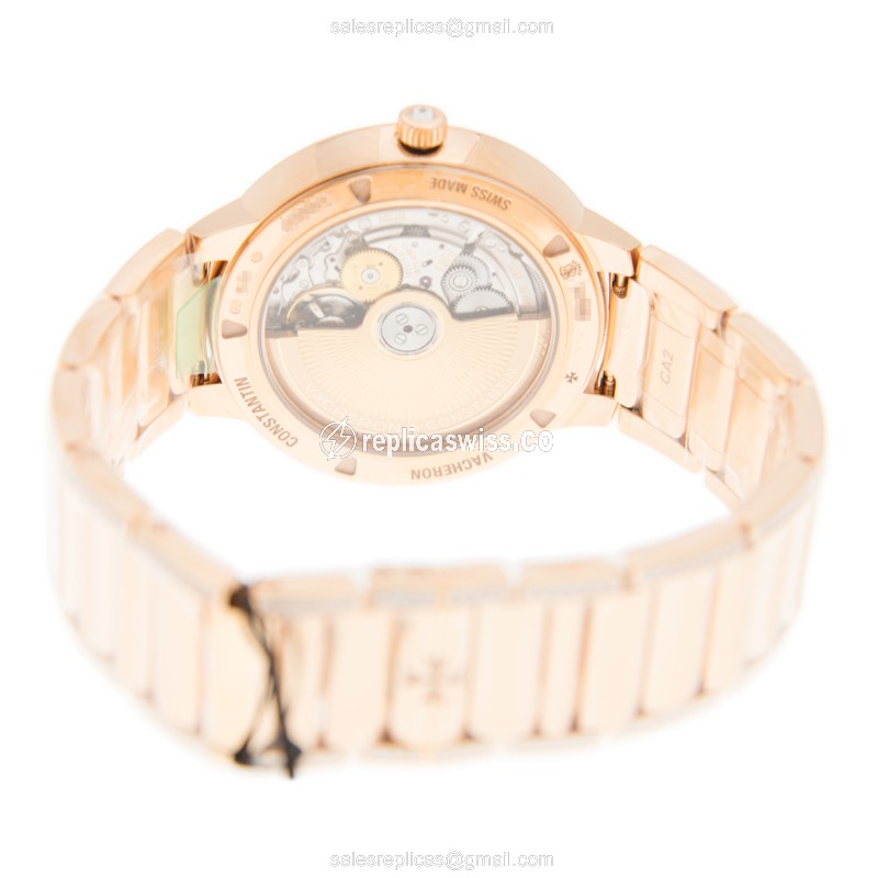 Vacheron Constantin 86615/CA2R-9839 PATRIMONY TRADITIONELLE Automatic 18kt Rose Gold & Diamonds