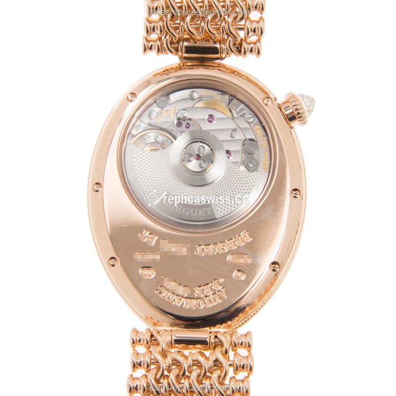 Breguet 8918BR/5T/J20/D000 REINE DE NAPLES Automatic 18kt Rose Gold & Diamonds