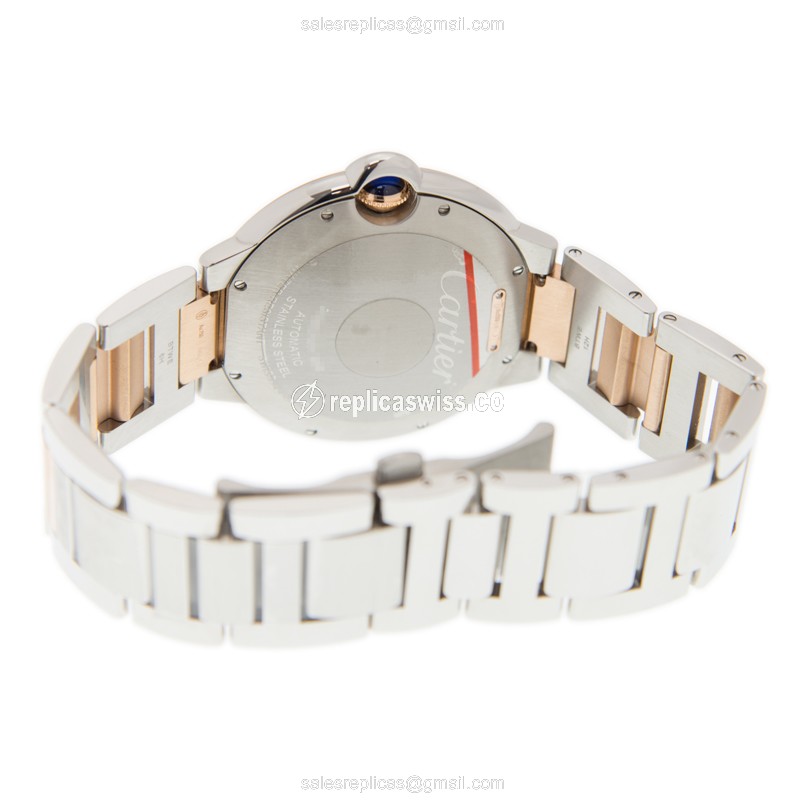 Cartier W2BB0004 BALLON BLEU Automatic 18kt Rose Gold & Steel