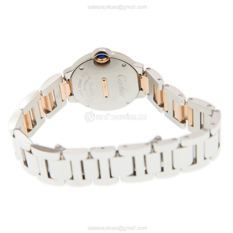 Cartier W3BB0009 BALLON BLEU Quartz 18kt Rose Gold & Diamonds