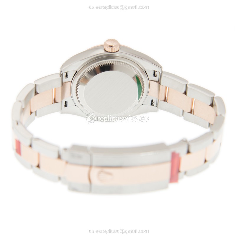 Rolex 279171SUNDUSTRN_O LADY DATEJUST Automatic 18kt Rose Gold & Steel