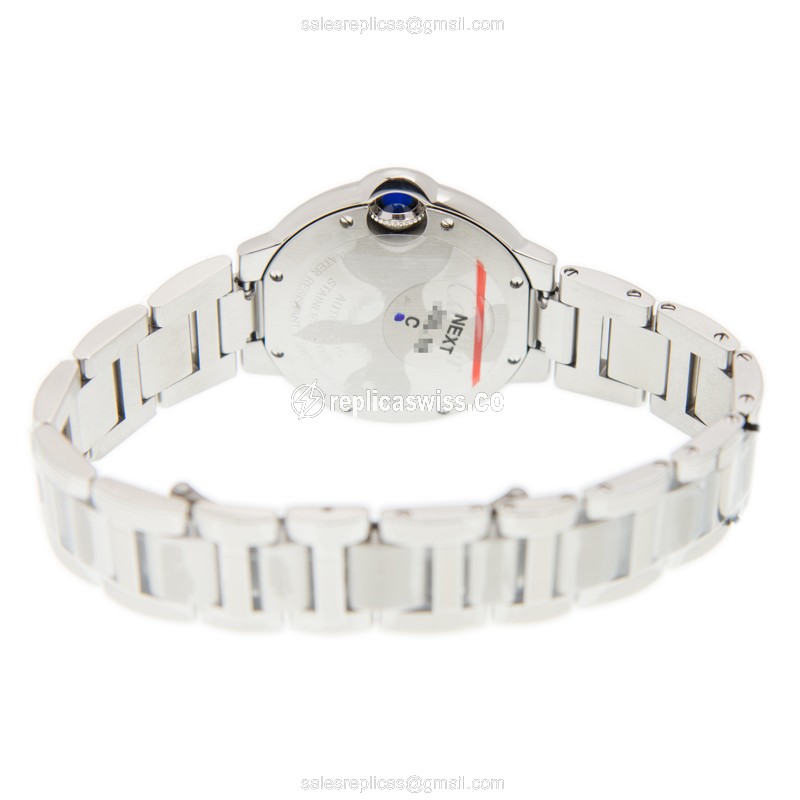 Cartier W4BB0016 BALLON BLEU Automatic Stainless Steel & Diamonds
