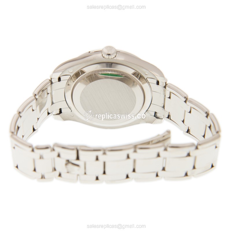 Rolex 86349SAFUBL_PAVEDRN DATEJUST Automatic 18kt White Gold & Sapphire
