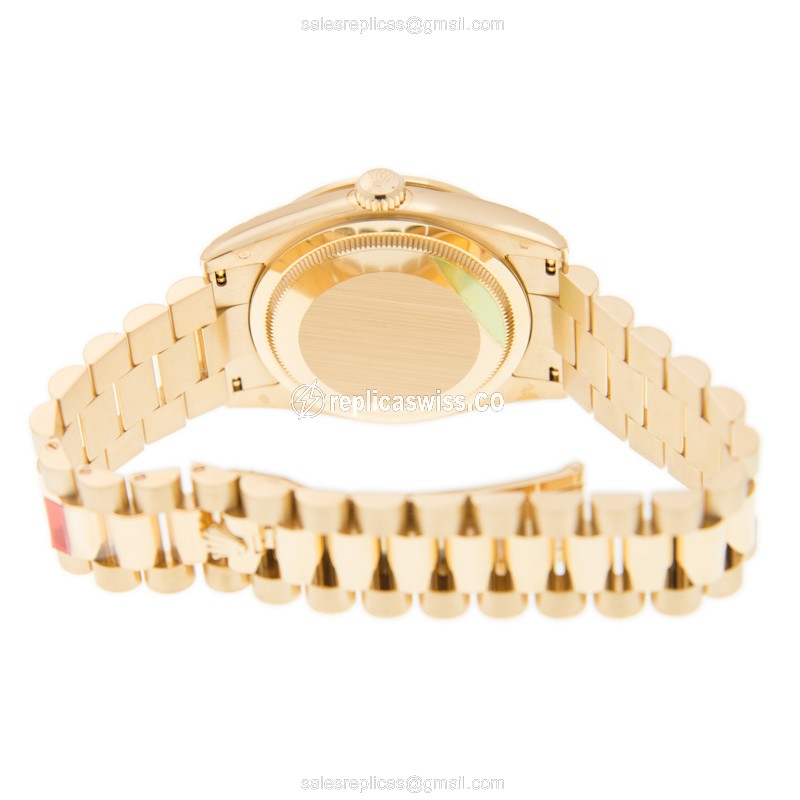 Rolex 118348GNJADECAROUSELDIA DAY-DATE Automatic 18kt Yellow Gold