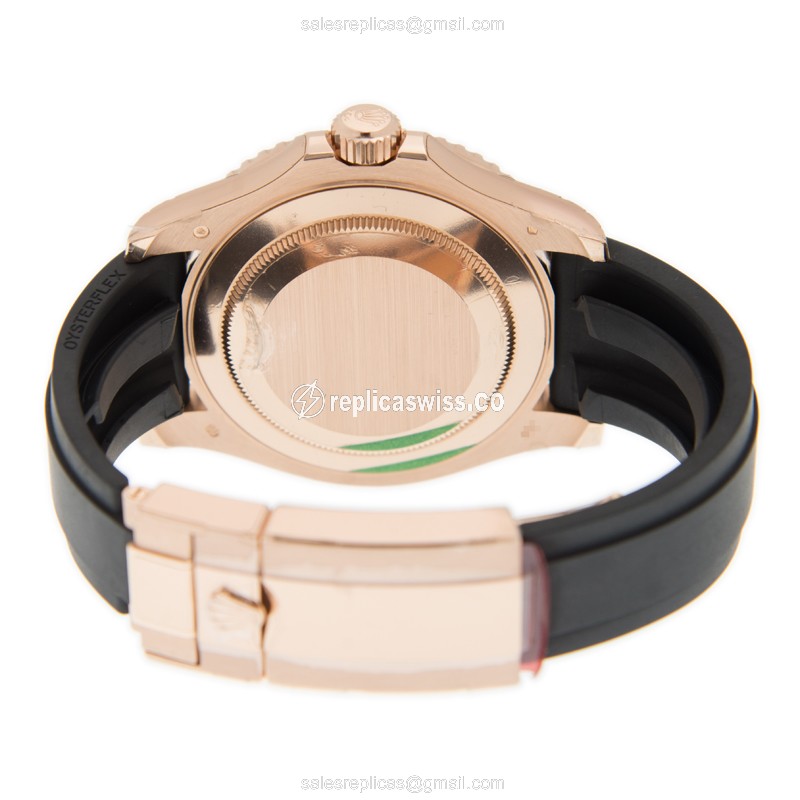 Rolex 116695SATS-0001 YACHT MASTER Automatic 18kt Rose Gold & Sapphire
