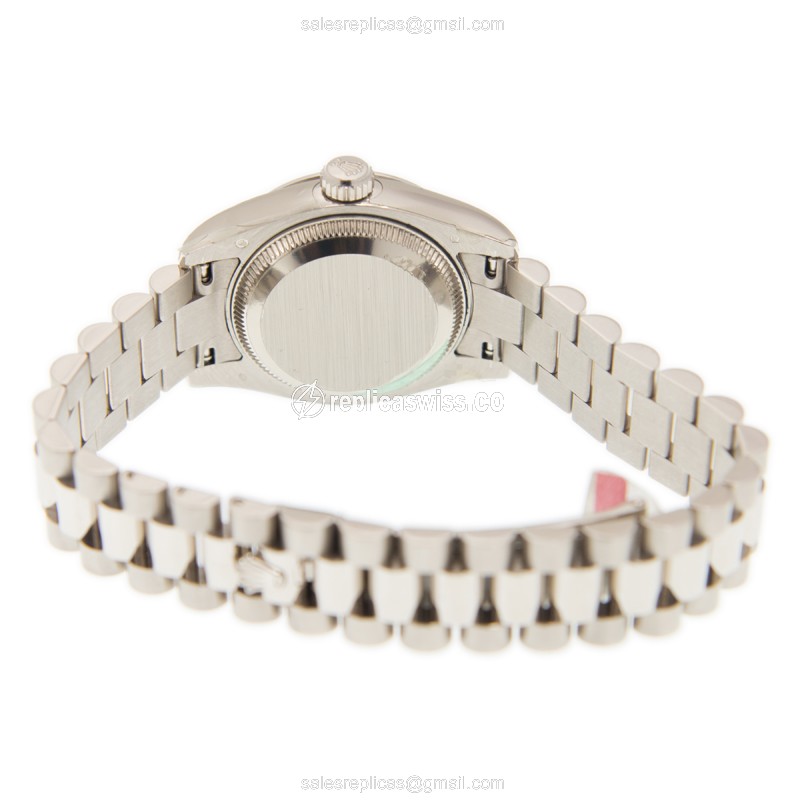 Rolex 179179 DIAPAVED 12BLDIA LADY DATEJUST Automatic 18kt White Gold