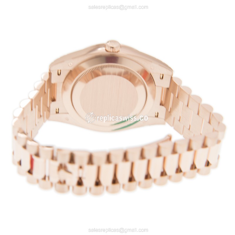 Rolex 228345RBR-0009 DAY-DATE Automatic 18kt Rose Gold & Diamonds