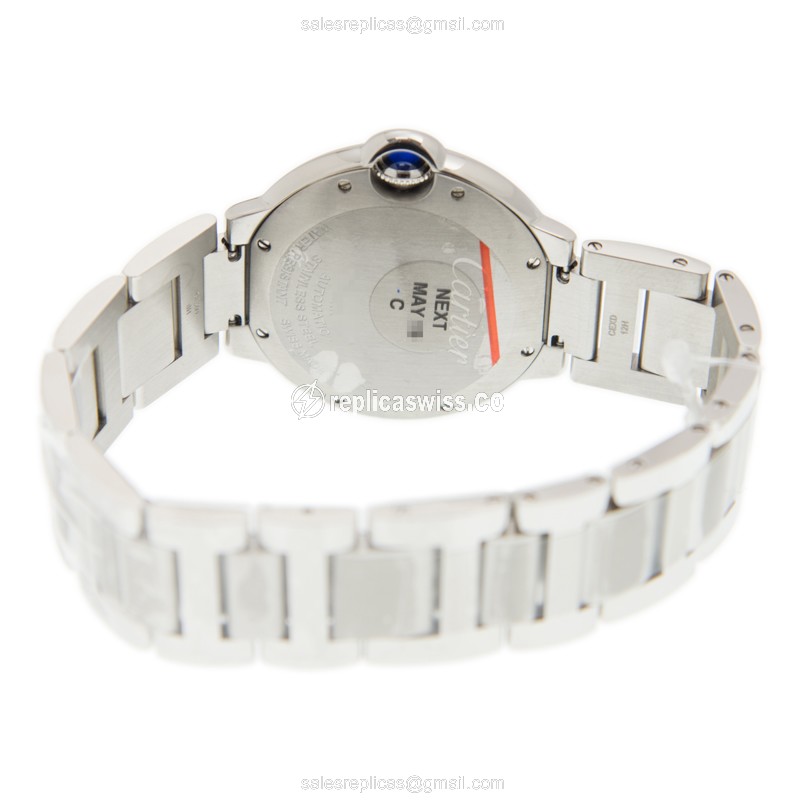 Cartier W4BB0017 BALLON BLEU Automatic Stainless Steel & Diamonds