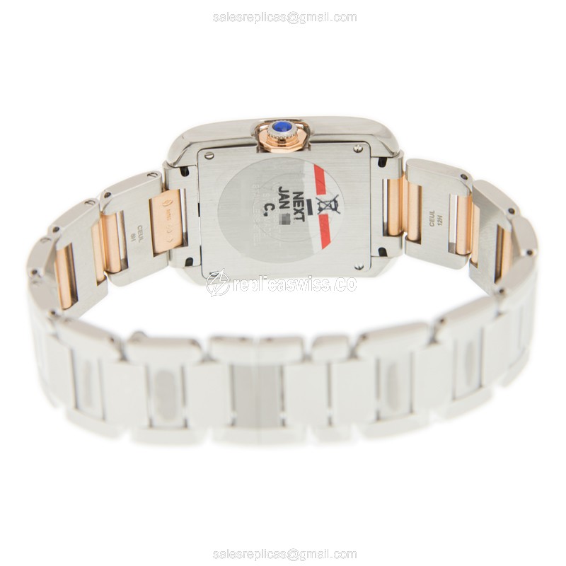 Cartier WT100032 TANK Quartz Stainless Steel