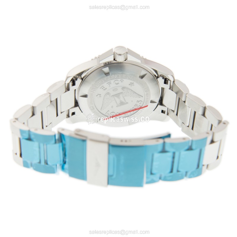 Longines L3.740.4.96.6 CONQUEST Quartz Stainless Steel