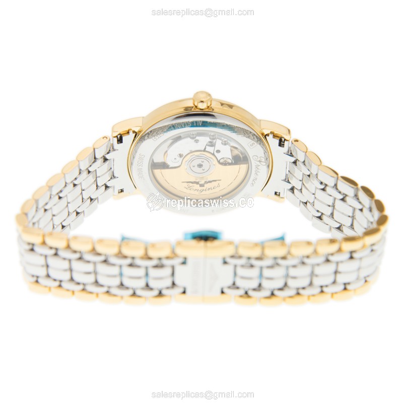 Longines L4.921.2.12.7 PRESENCE Automatic Gold-Plated & Stainless Steel