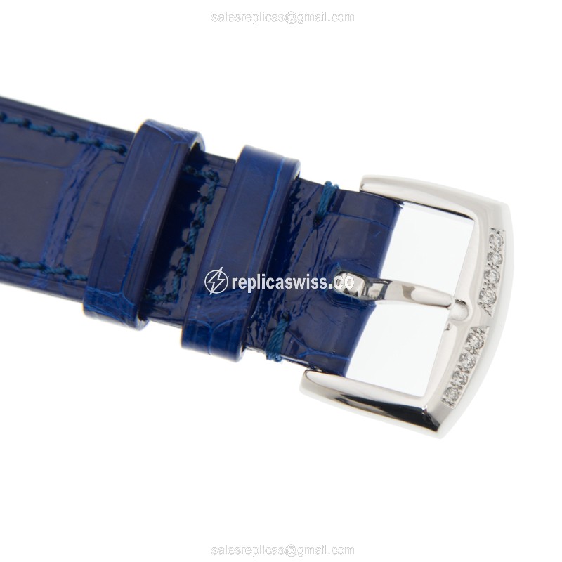 Franck Muller 952 QZ D 1R (AC) - DEEP BLUE LONG ISLAND Quartz Stainless Steel & Diamonds