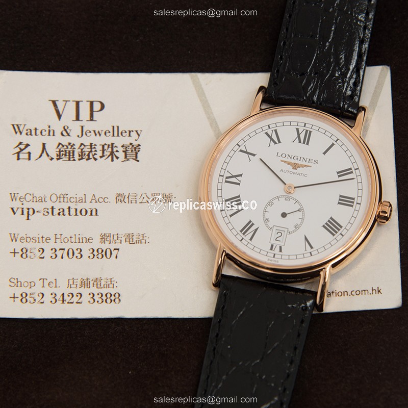 Longines L4.805.1.11.2 PRESENCE Automatic PVD Gold