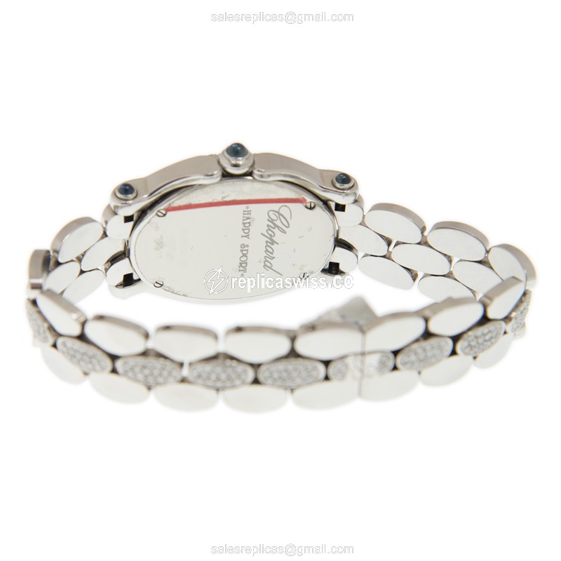 Chopard NRSVDIA_DIASTRAP HAPPY SPORT Quartz Stainless Steel & Diamonds