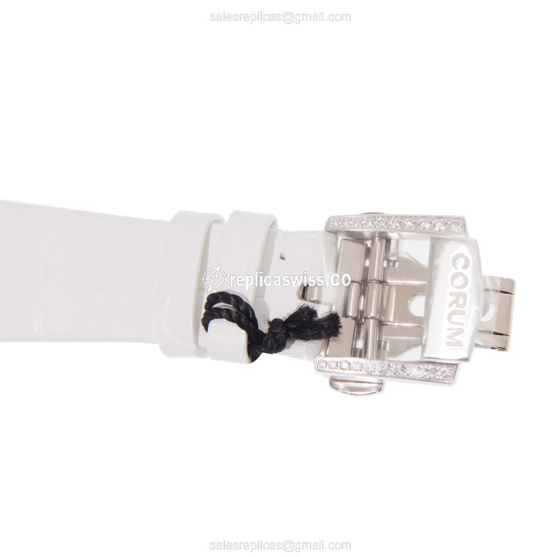 Corum 082.109.69/0F09 FL13 ADMIRALS CUP Automatic 18kt White Gold & Diamond