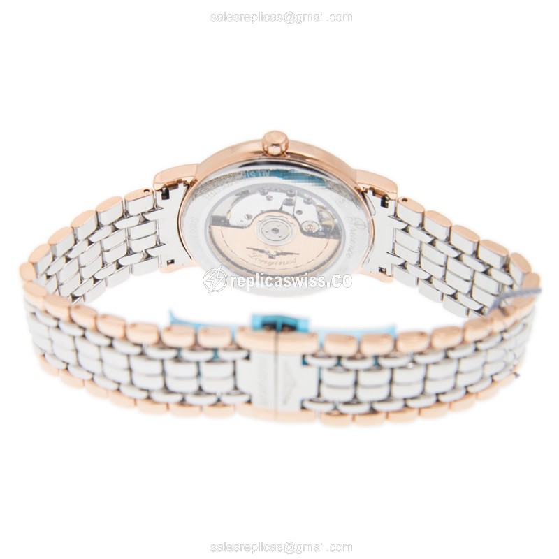 Longines L4.921.1.12.7 PRESENCE Automatic 18kt Rose Gold & Steel
