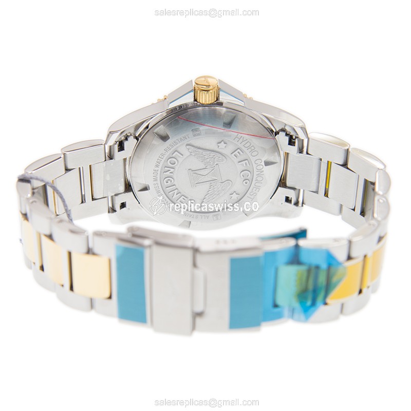 Longines L3.740.3.56.7 CONQUEST Quartz Gold-Plated & Stainless Steel