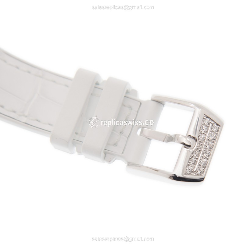 Franck Muller V 32 QZ D CD (OG.BC) VANGUARD Quartz 18kt White Gold & Diamond