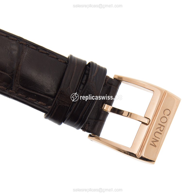 Corum 113.169.85/0002 0000 GOLDEN BRIDGE Manual Wind 18kt Rose Gold & Diamonds