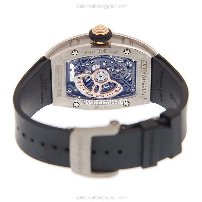 Richard Mille RM07-01 WG BLACK Automatic 18kt White Gold & Diamond