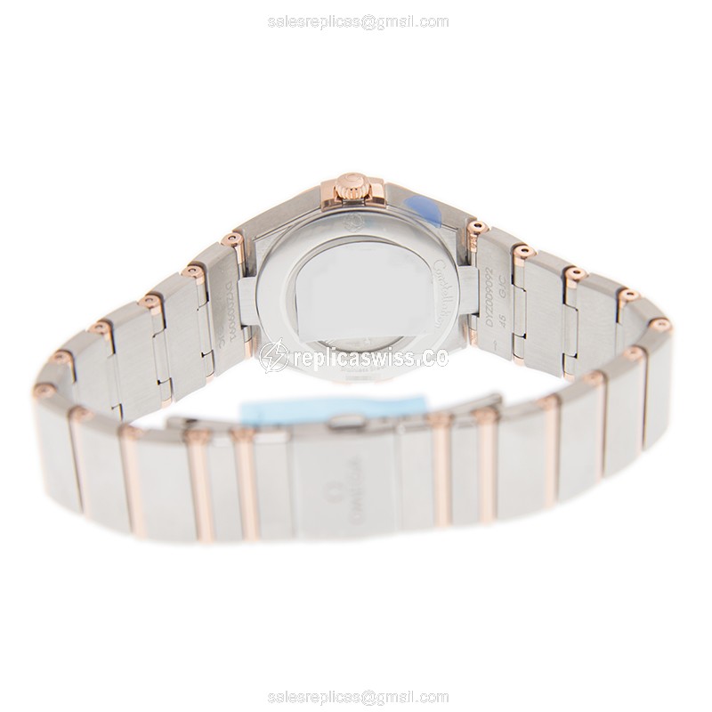 Omega 131.20.28.60.02.001 CONSTELLATION Quartz 18kt Rose Gold & Steel