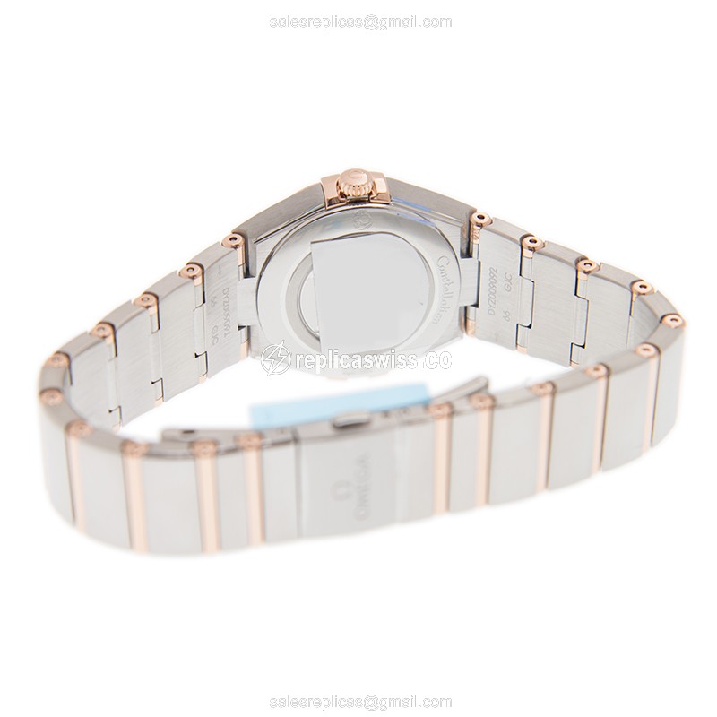 Omega 131.20.28.60.63.001 CONSTELLATION Quartz 18kt Rose Gold & Steel