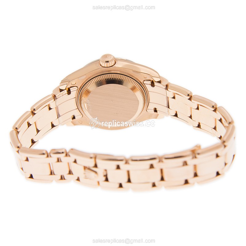 Rolex 80285NRWTLOTUSFLOVIDI OYSTER PERPETUAL Automatic 18kt Rose Gold & Diamonds