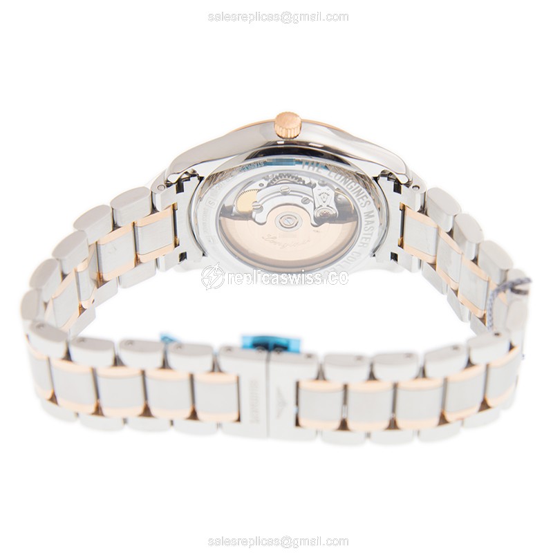 Longines L2.755.5.97.7 MASTER Automatic 18kt Rose Gold & Steel